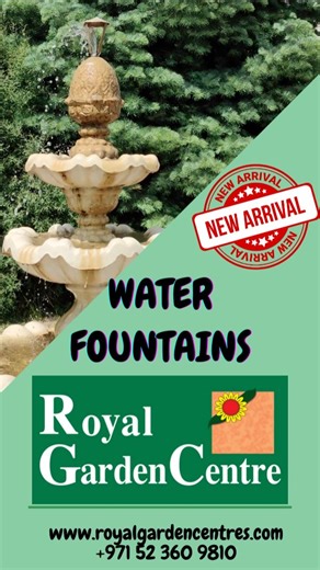 Royal Garden Centre on Instagram: "A concrete water fountain is a durable and visually striking feature designed to add elegance and tranquility to indoor and outdoor spaces. Known for its strength, weather resistance, and long lifespan, a concrete water fountain is ideal for gardens, courtyards, parks, commercial areas, and public spaces. Its solid construction allows for a wide range of designs, from classic and traditional styles to modern and minimalist forms. With its natural texture and st