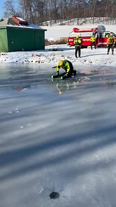 Facing frigid conditions head-on, our water rescue team turns challenges into opportunities. Ice rescue training in progress, sharpening skills for when it matters the most. | Arlington County Fire Department