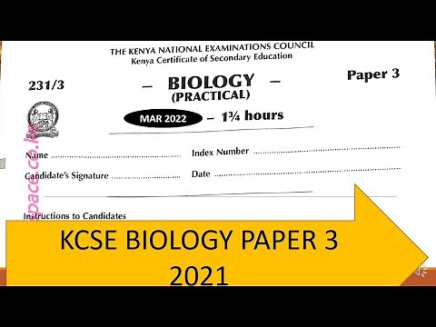 KCSE 2021 BIOLOGY PAPER 3 PRACTICAL-marking scheme