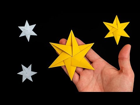 DIY Beautiful 6-Pointed Paper Star – Perfect for Holiday Decorations