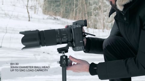 K&F CONCEPT X-Series 68" Carbon Fiber Camera Tripod,Professional Photography Tripod with 36mm Metal Ball Head Load Capacity 35.2lbs for Indoor Outdoor Use X284C4+BH-36