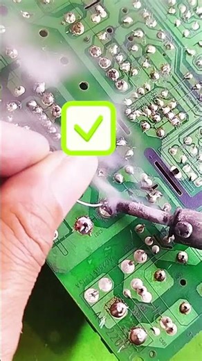 the correct way to remove components.#problemfix #fixit #pcb #electronic