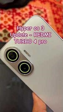 Hyper os 3 on REDMI TURBO 4 pro -smoooth ui with optimization.#hyperos3 #xiaomi #redmiturbo4pro #fyp