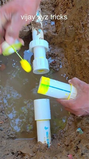 Great Idea 💡 Pvc Union Fitting Tips In Small Space 👌 #shortsfeed #shortsviral #shorts