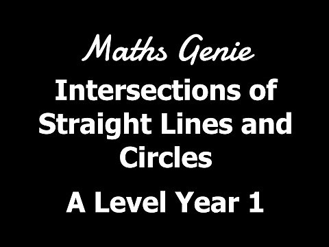 Intersections of Straight Lines and Circles