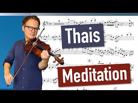 Thais Meditation | J. Massenet | Violin Sheet Music | Piano Accompaniment
