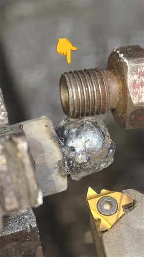 Engineering ✅CNC threading 💯 tools 🦾#carbide #lathe⚙️ #automobile #machine😍 #tools #repair 🔩#shorts