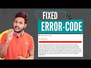 How To Resolve Error Code 0x80780119 while creating a system image in windows || HINDI