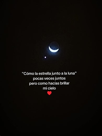 Cómo la estrella junto a la luna — poema corto sobre amor pasajero