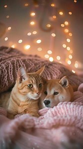 Scottish Fold & Shiba Inu in a Pastel Room 💕 (5s of Pure Cuteness)