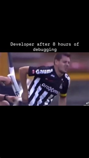 Developer Weirdness | IT humor on Instagram: "Developer after 8 hours of debugging | Don't miss a thing! Follow now! | | | | #programminghumor #programmingmemes #developerlife #devlife"