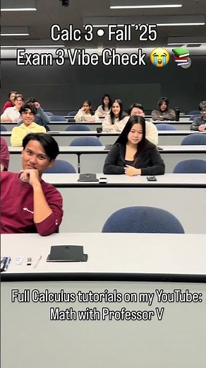 Calc 3 Exam 3 Vibe Check | My Students Were LOCKED IN Today 😭📚