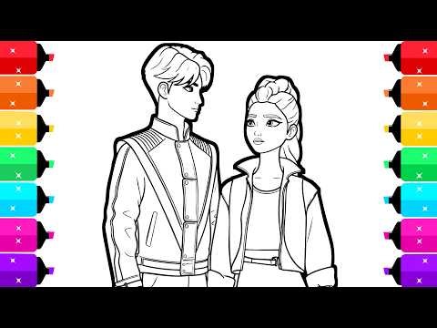 Jinu Loves Rumi | KPop Demon Hunters Coloring Pages