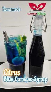 Easy Homemade Blue Curaçao Syrup