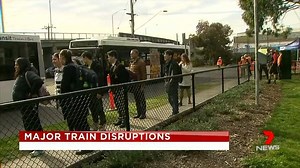 Football fans and commuters are dealing with some turmoil on the rail network tonight, after four lines were forced to close down. Read more: http://7news.link/21Kk8y #7NEWS | 7NEWS Melbourne