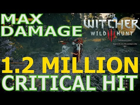 The Witcher 3: Max Damage - 1.2M Critical Hit Damage