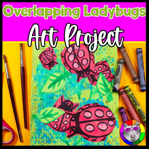 Element of Art Space Art Lesson Ladybug Art Project for Primary Kindergarten