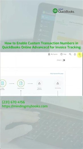 Enable Custom Transaction Numbers in QBO Advanced for Invoice Tracking