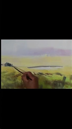 。Fan Brush Watercolor Landscapes。衣昕水彩。