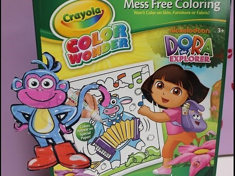 Color In 'Dora the Explorer' Nickelodeon Crayola COLOR WONDER #3