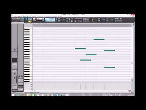 作曲初心者でもわかる！？SONAR X1 LE の使い方①（音を入力してみよう）
