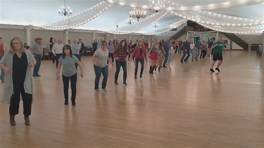 7.7K views · 197 reactions | Friday night line dancing at Sunnybrook Ballroom in Pottstown PA with DJ Dan Line Dance Page The dance is Just A Burning Man choreographed by Dan Albro Music is Burning Man by Dierks Bentley #linedance #linedancing | Dora and Gary's Line Dancing Page | Facebook