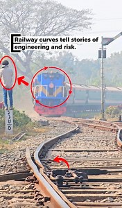 15K views · 43 reactions | Railway curves tell stories of engineering and risk. #RailWorld #railways #railfans #trains #safetyfirst | Md Abdul Haiy | Facebook