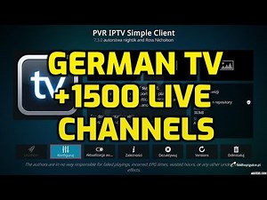 Free German Live TV on Kodi 2026 PVR IPTV Simple Client M3U URL