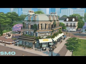 Paris Café + Apartment 🥐☕️| Get to Work | Sims 4 Speed Build