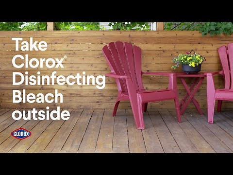 Take Clorox Disinfecting Bleach Outside: Patio & Deck Cleaning