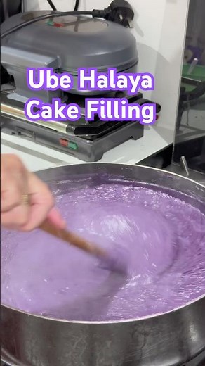 Making Ube Halaya for Cake Filling 💜 | Creamy Purple Yam for Ube Cake