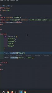 Unshift Array Javascript Tutorial | Menambah Data ke Dalam Array