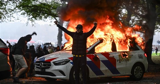 Watch: Right-wing protest in the Netherlands erupt into violence
