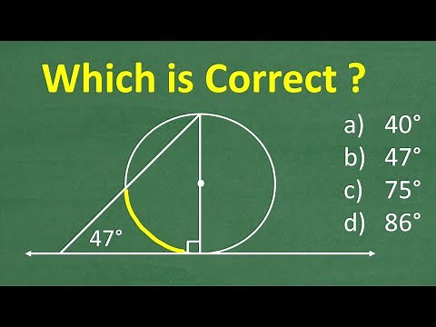 A triangle and circle intersect, and an arc is formed – what is the measure of the arc?
