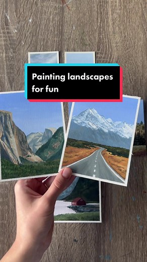 What I painted for fun over Christmas break #art #artist #painting #acrylicpainting #landscapepainting #newyear #workofart