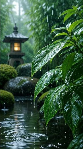 Relaxing Rain on Leaves 🌧️🍃 | Peaceful Nature Sounds #anxietyrelief #nature #deepsleep #birds