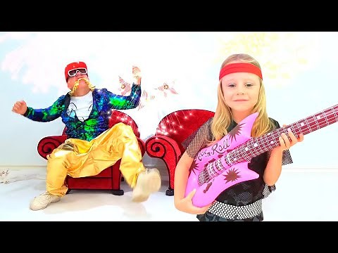 Nastya and dad play a talent show. Collection for children