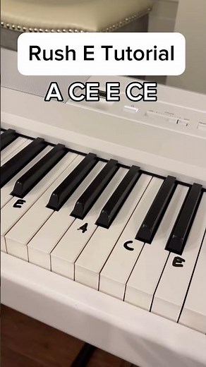Rush E Tutorial Easy! #piano #pianotutorial #easy