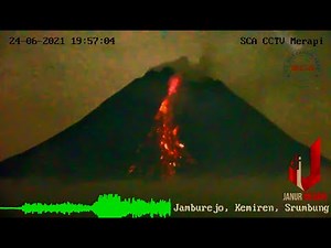 Beruntun Luncuran Awan Panas Merapi Malam ini sejauh 1.500 meter