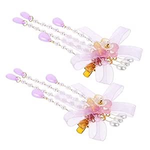 Vintage Tassel Flower Hair Clips and Accessories - Tassel Hairpins for Girls, Kids and Women