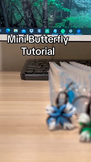 Mini Butterfly Tutorial #rainbowloom #tutorial #fyp | Rainbowcraftworks