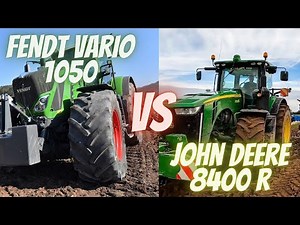 FENDT VARIO 1050 VS JOHN DEERE 8400R #fendt #top #tractor #johndeere