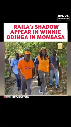 RAILA’s SHADOW APPEAR IN WINNIE ODINGA IN MOMBASA #kenyanews #railaodinga #citizentvlive #fyp