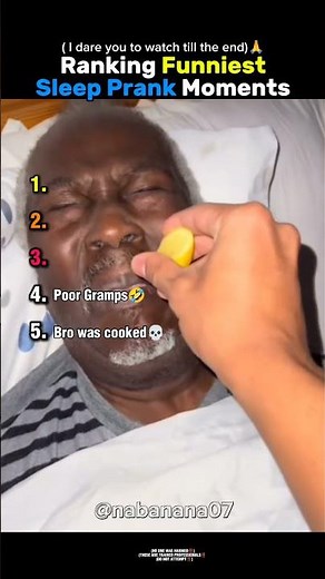 Ranking Funniest Sleep Pranks Moments 😂😴 #shorts