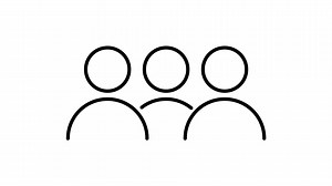 Download Animated user icon in outline style for free