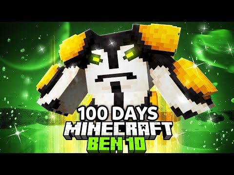 I Survived 100 Days as BEN 10 In Minecraft!