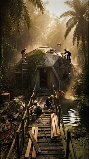 Building My Dream Dome in the Rainforest #homestead #construction #geodesic