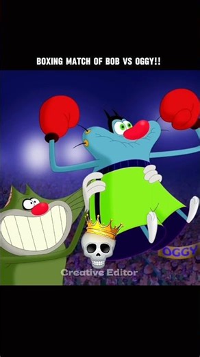 When Oggy Enters In Boxing Match!! #shorts #edit #trollface #oggy #trollfaceedit