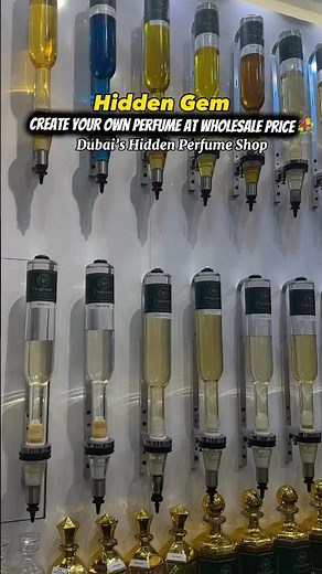 A hidden gem where you can customize your favorite perfumes at wholesale prices #dubai #shorts