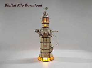 DIY Eddystone Lighthouse Laser Cut Files: 3D Puzzle (digital Download Only) - Etsy